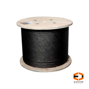 Cable de acero para elevador de 3/8" con alma de fibra por metro modelo ED-CA38I