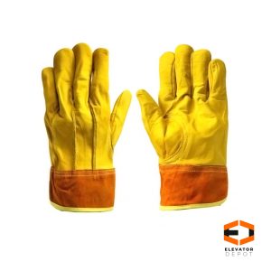 Guante de Piel para Electricista Amarillo Modelo ED-SEGP06